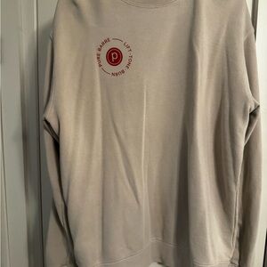 Pure Barre Beige Crewneck Sweater